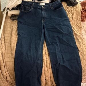 Abercrombie & Fitch Dark Blue Straight Leg Jeans